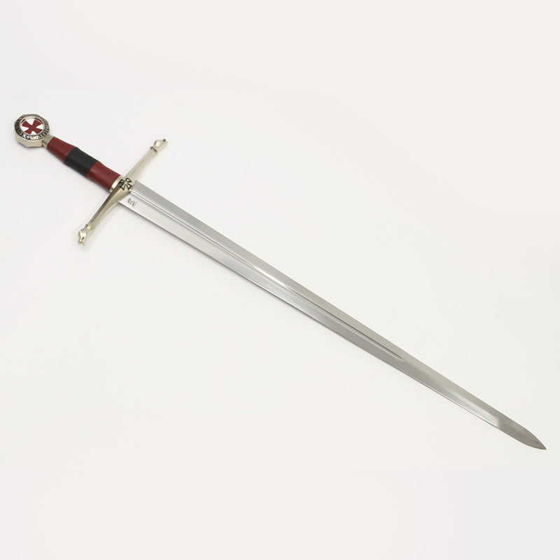 Knights Templar sword full length angled to the right