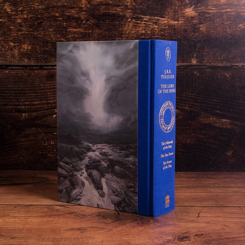 Alan Lee illustrated bound trilogy of Lord of the Rings by J.R.R.Tolkien