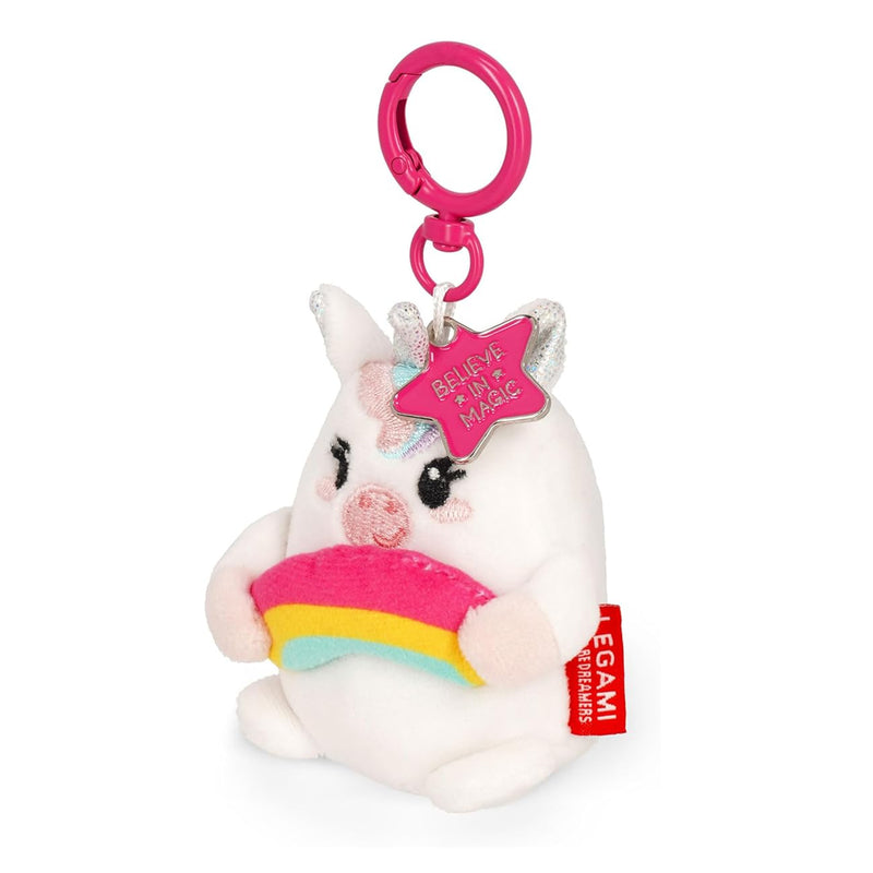 Super Soft Unicorn Plush Carabiner Keyring Bag Charm