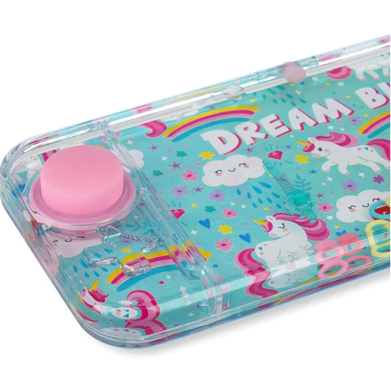 close up of pink push button