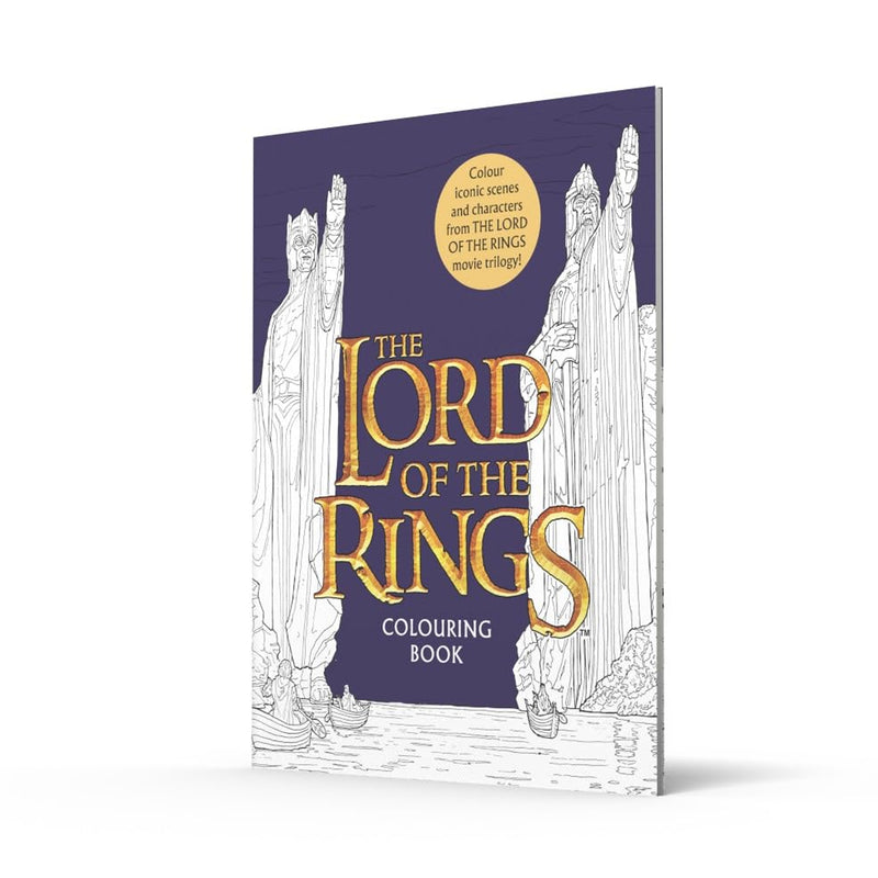 Lord of the rings colouring book cover