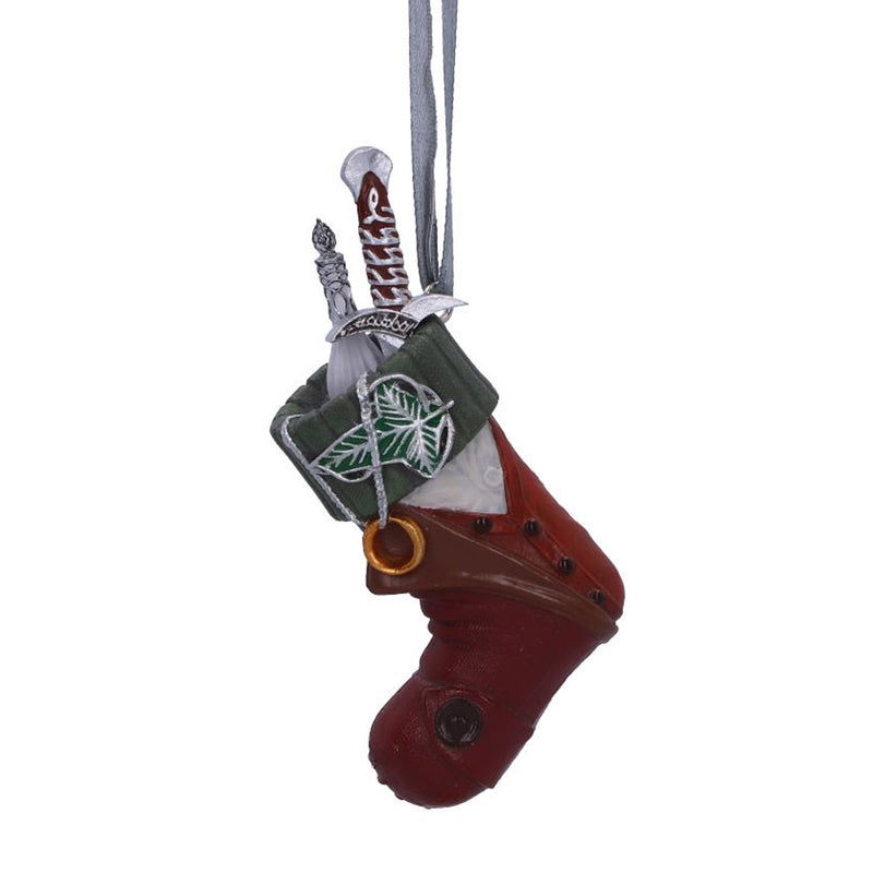 Lord of the Rings Frodo Stocking Hanging decoration with Sting, One Ring, and leaf brooch details
