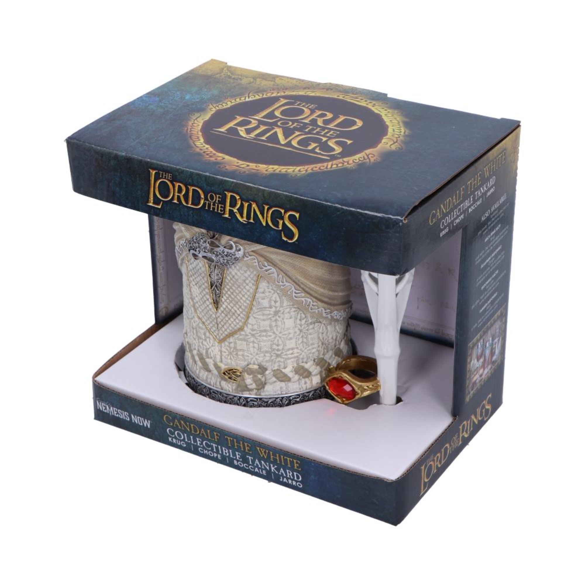 Lord of the Rings Gandalf White Collectible Tankard 15cm LOTR Drinking Mug