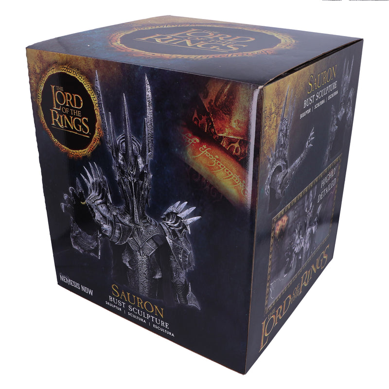 Lord of the Rings Sauron Bust Sculpture branded box