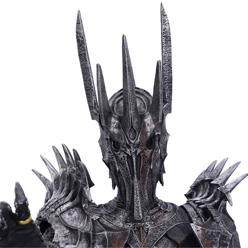 Lord of the Rings Sauron Bust Sculpture close up of helm detail