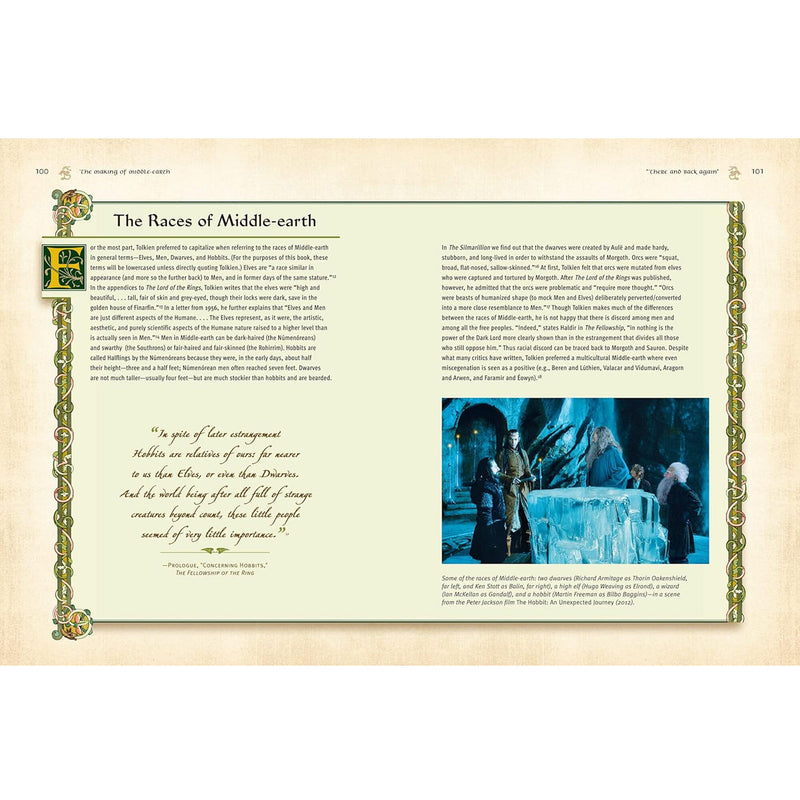 the making of middle earth two page spread