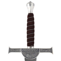 Marto Connor Macleod Sword - Highlander replica hilt, crossguard and pommel close up detail
