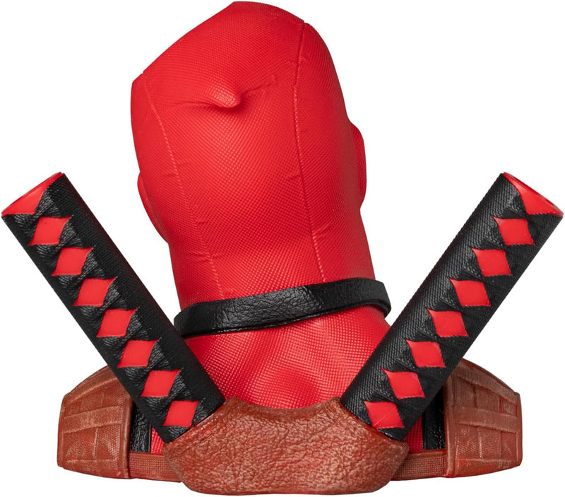 Deadpool desk organiser Red and brown costume with black and red accents on a white background