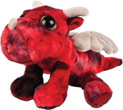 Medium red flash dragon plush toy