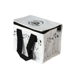 White Stormtrooper Reusable Cooler Lunch Bag front left view