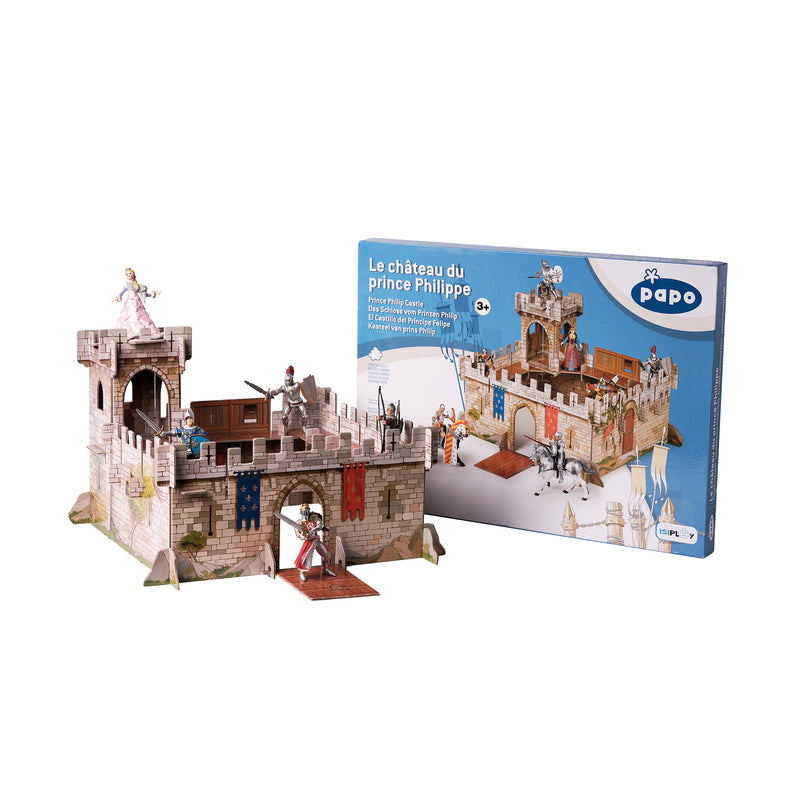 Papo Prince Phillip Castle next to packaging