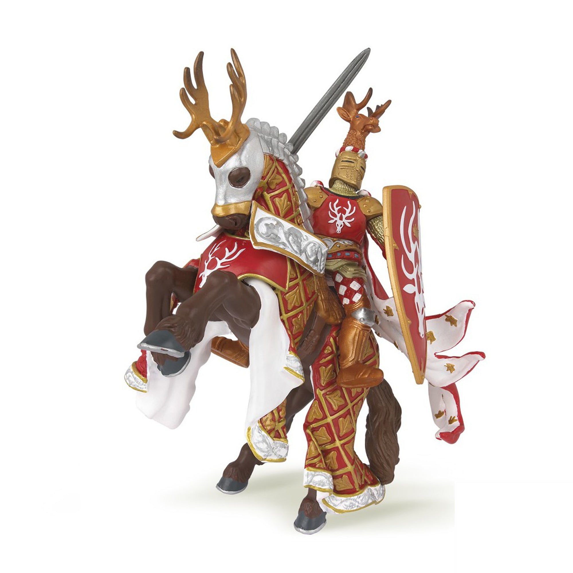 Horse of Weapon Master - Stag; The Medieval Fantasy World (Papo ...