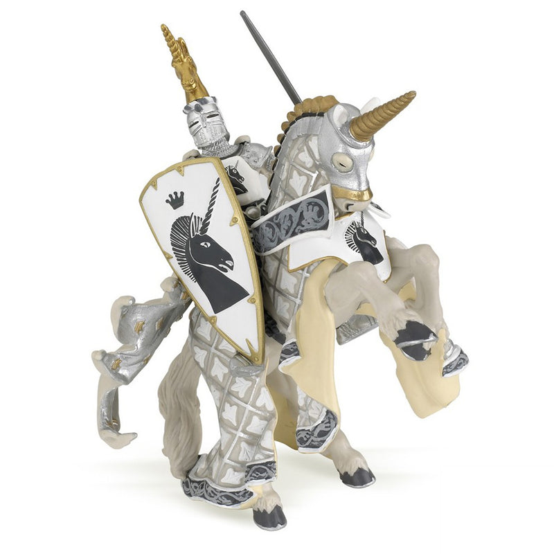 Papo Fantasy world weapon master unicorn on horseback