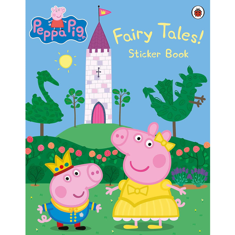 peppa pig fairy tales sticker book front cover