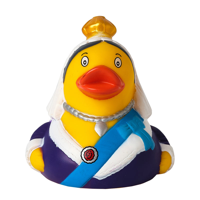 queen victoria rubber duck front view