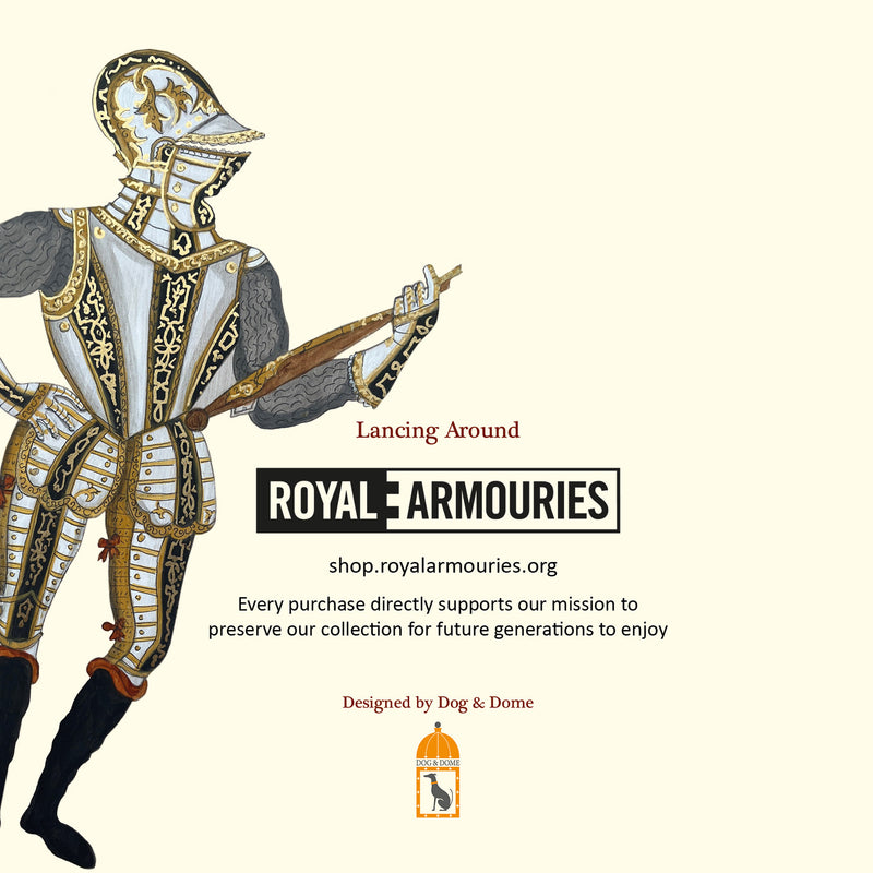back of card with Royal Armouries logo