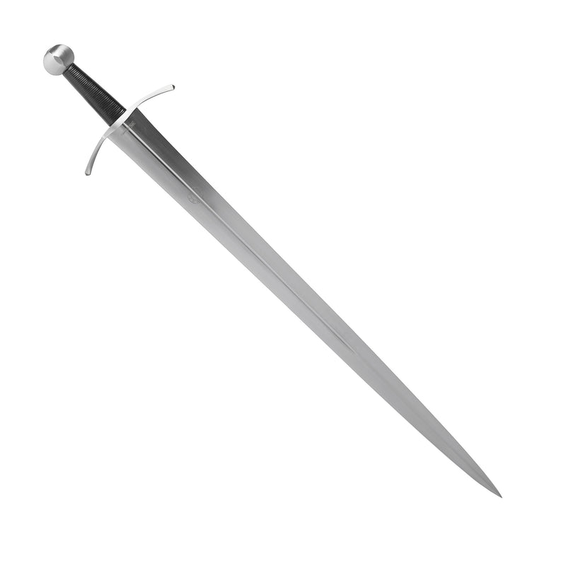 Royal Armouries 14th Century Arming Sword Scale Replica full length at a 45 degree angle