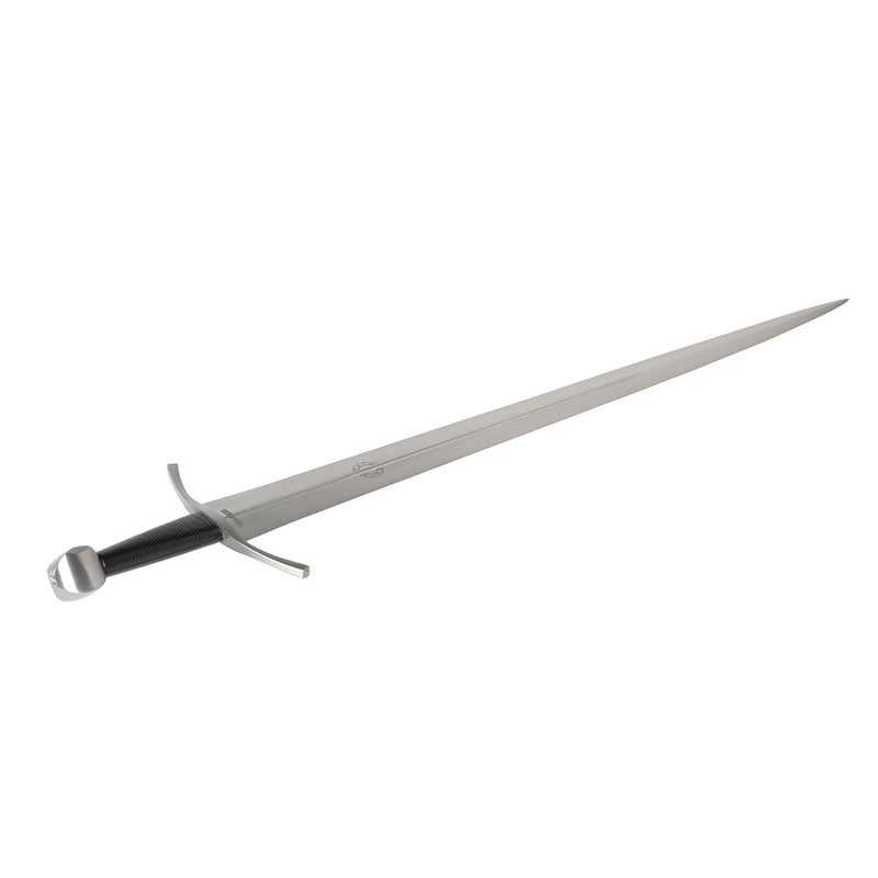 Royal Armouries 14th Century Arming Sword Scale Replica full length with a focus on the hilt