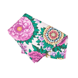 Indian dagger collection floral tea towel folded