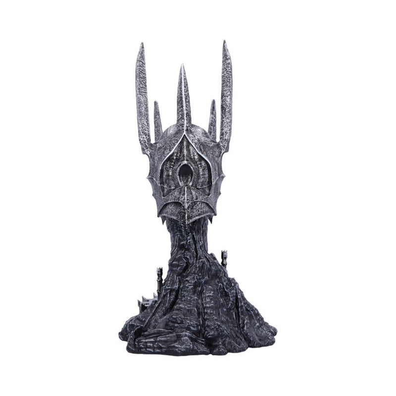 Statue of Suaron back view a on a white background