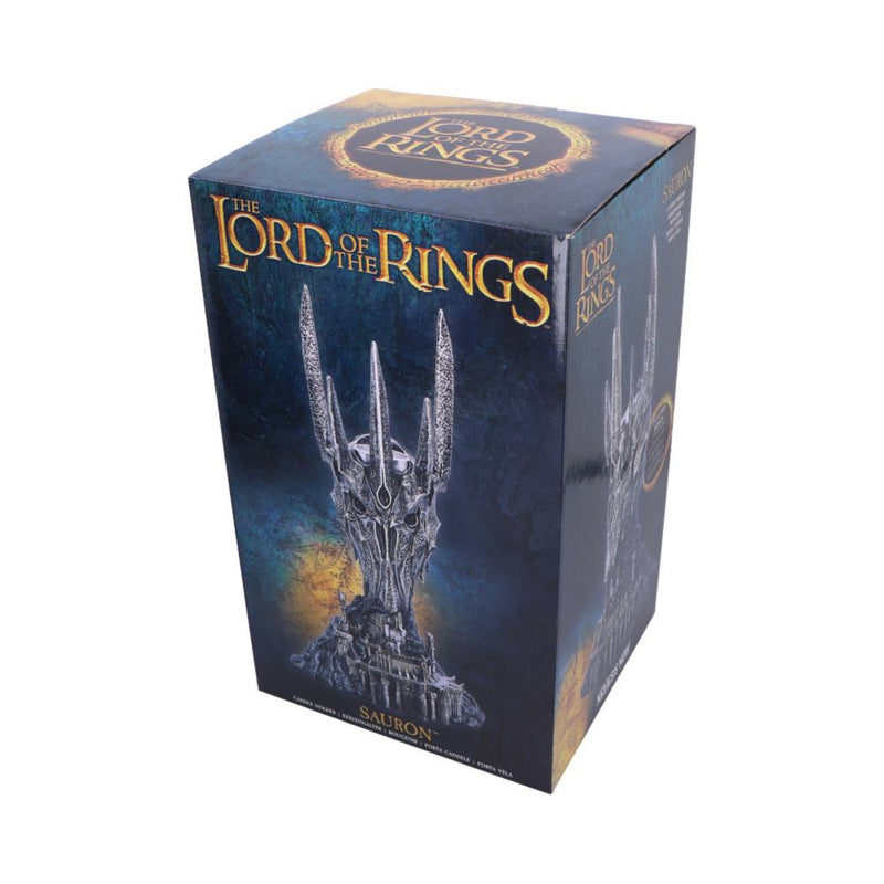Box for 'Lord of the Rings' product with tower illustration on a white background