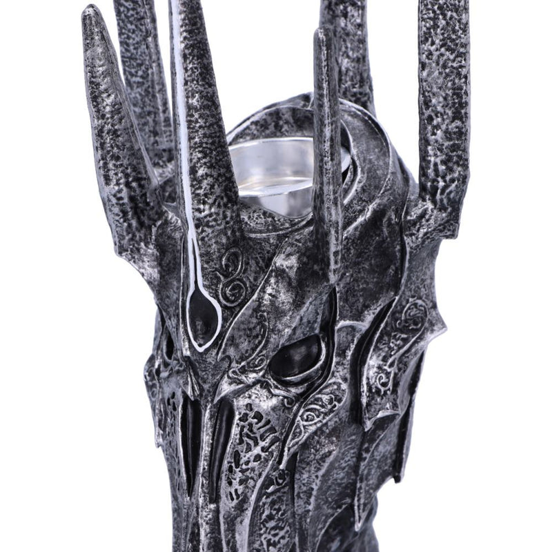 Sauron Helmet detailed design on a white background