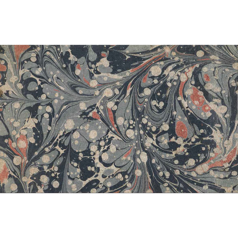 The School of Fencing: A Facsimile of Domenico Angelo’s 1765 Edition' marbled inner cover
