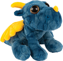 Small blue thunder dragon plush toy