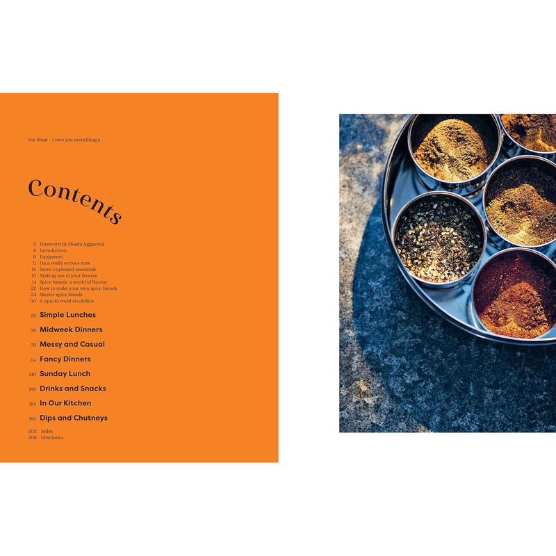 book inlay spice kitchen contents