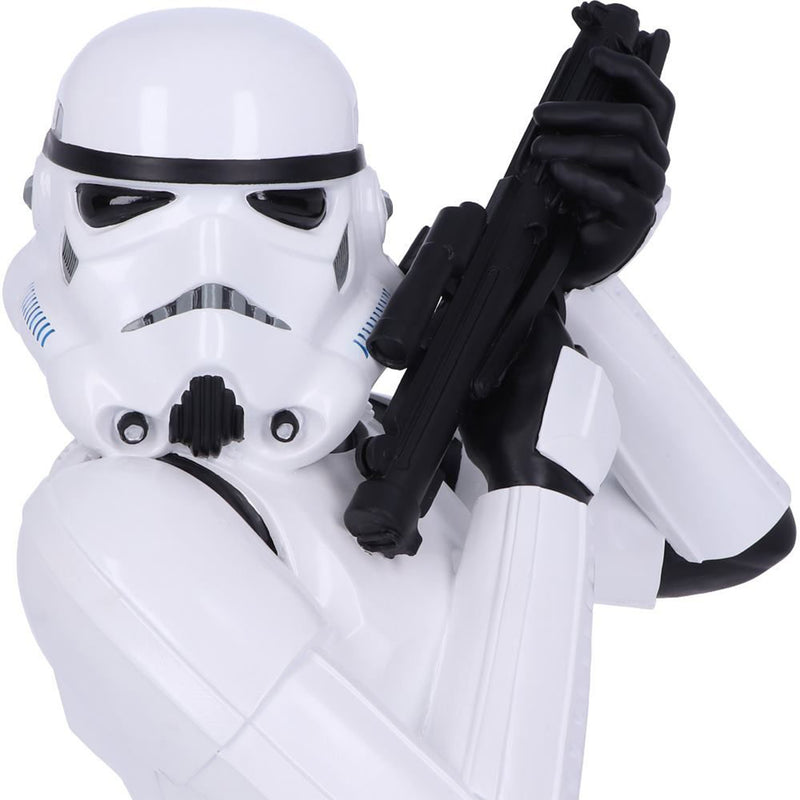 Stormtrooper Bust with blaster front view close up