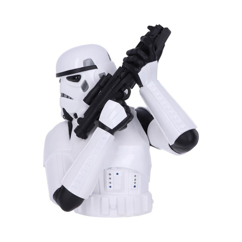 Stormtrooper Bust with blaster left view