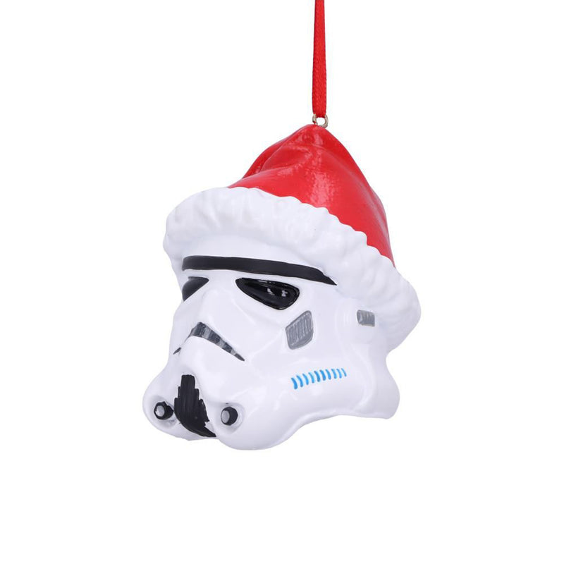 Stormtrooper Santa Hat Hanging Ornament left side view