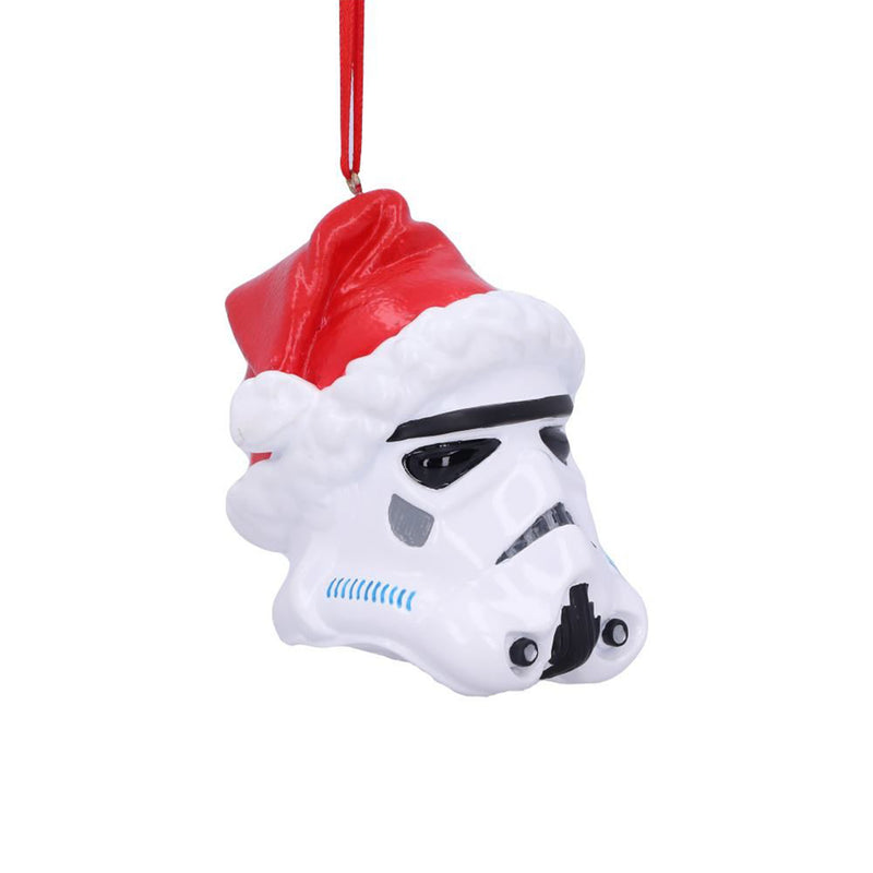 Stormtrooper Santa Hat Hanging Ornament right side view