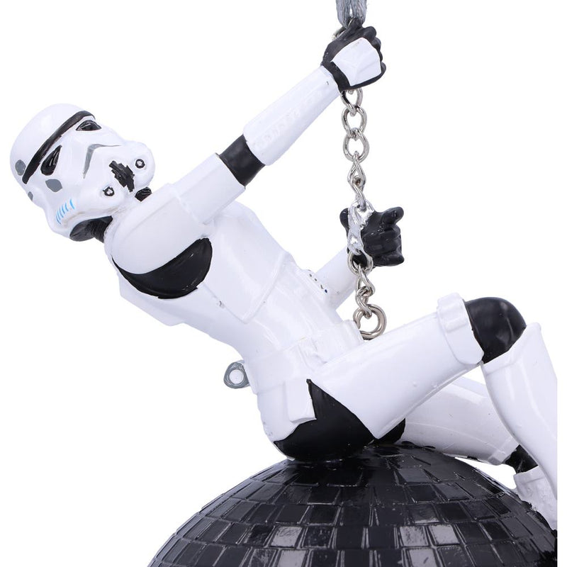Stormtrooper lounging on Wrecking Ball Hanging Decoration-stromtrooper detail closeup