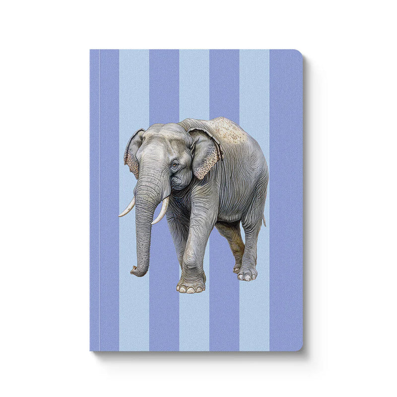 A5 Striped Elephant Notebook