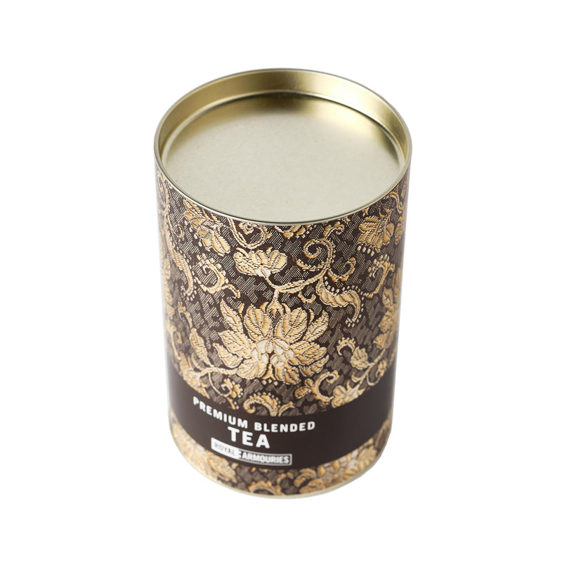 Premium Blended Tea - Archers Sleeve gold packaging above view
