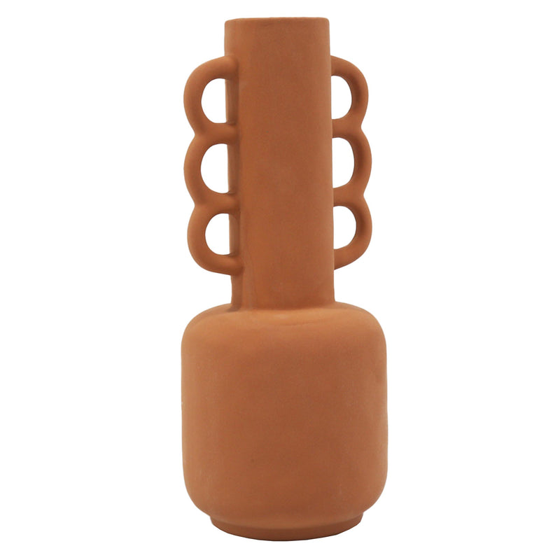 Natural Interiors Terracotta Vase with Ring Handles