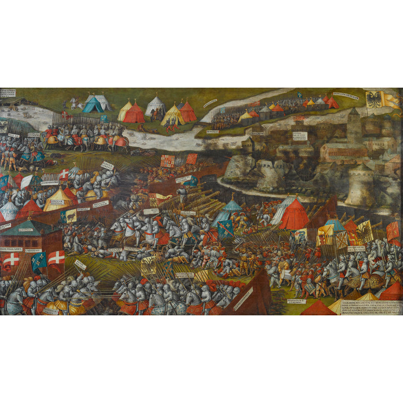 Postcard; The Battle of Pavia, France (1500–1525)
