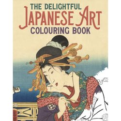The delightful Japanese art colouring book front cover