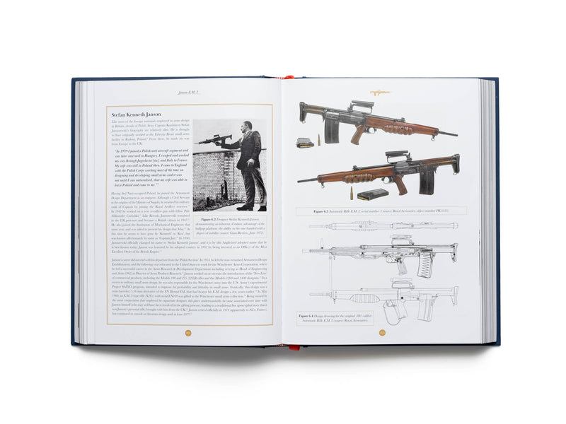 Thorneycroft to SA80: British Bullpup Firearms, 1901 – 2020 2 page spread on stefan kenneth janson