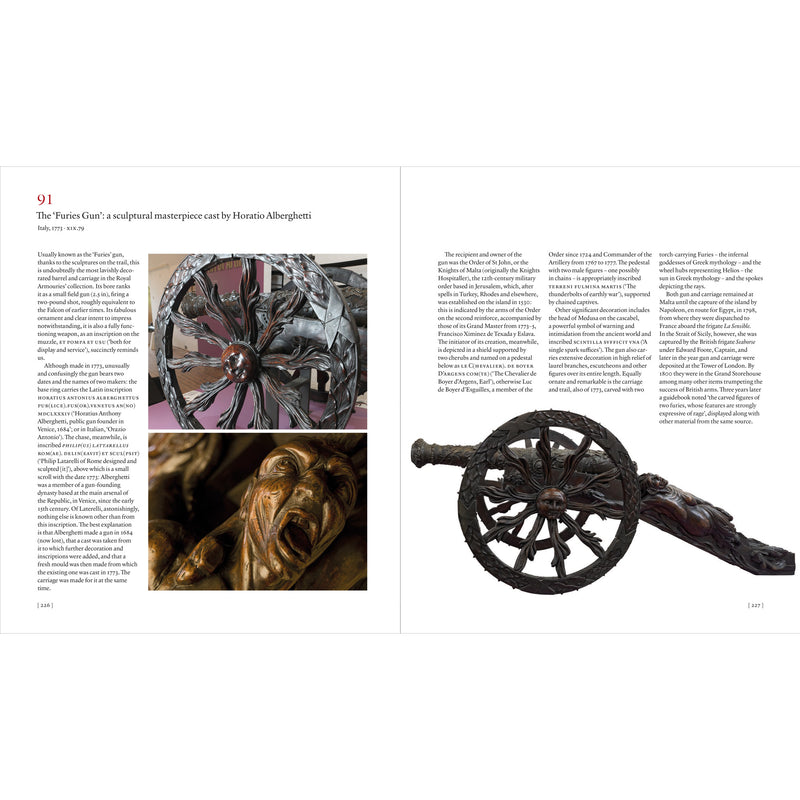 Treasures of the Royal Armouries Book the furies gun spread