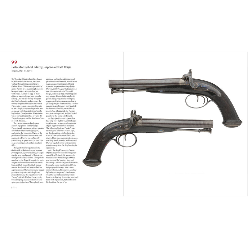 Treasures of the Royal Armouries Book pistols for Robert Fitzroy  spread