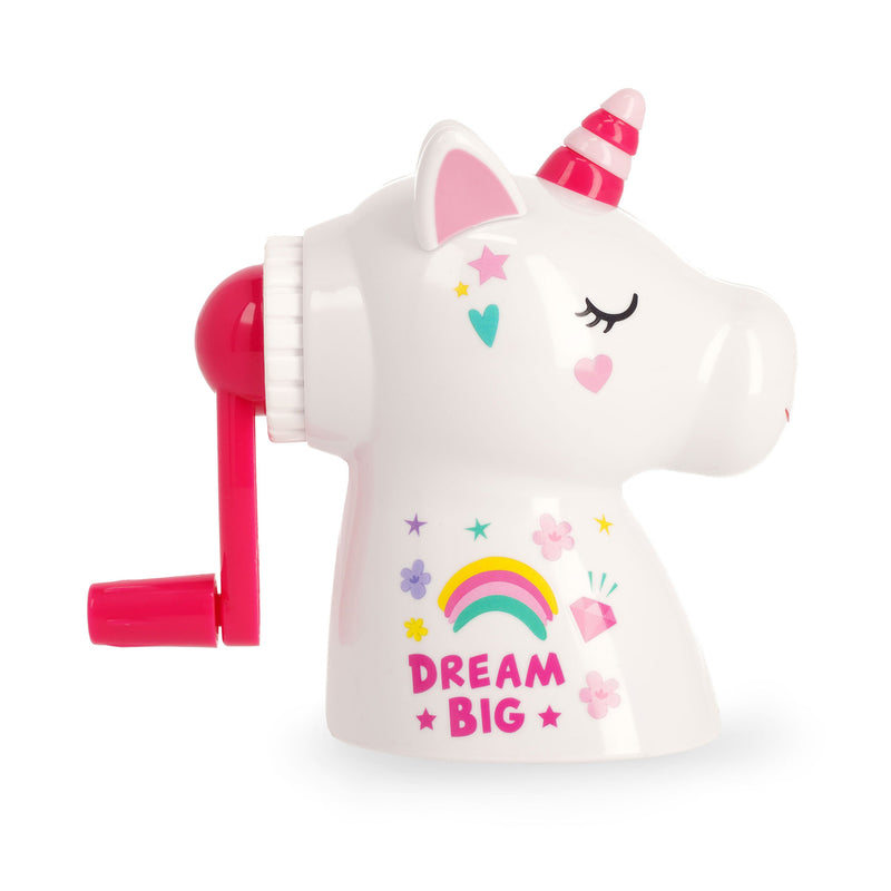 Unicorn Legami Dream Big pencil sharpener right side profile