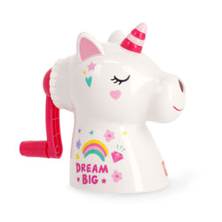 Unicorn Legami Dream Big pencil sharpener right side view