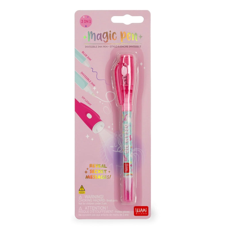 unicorn invisible ink pen packaging