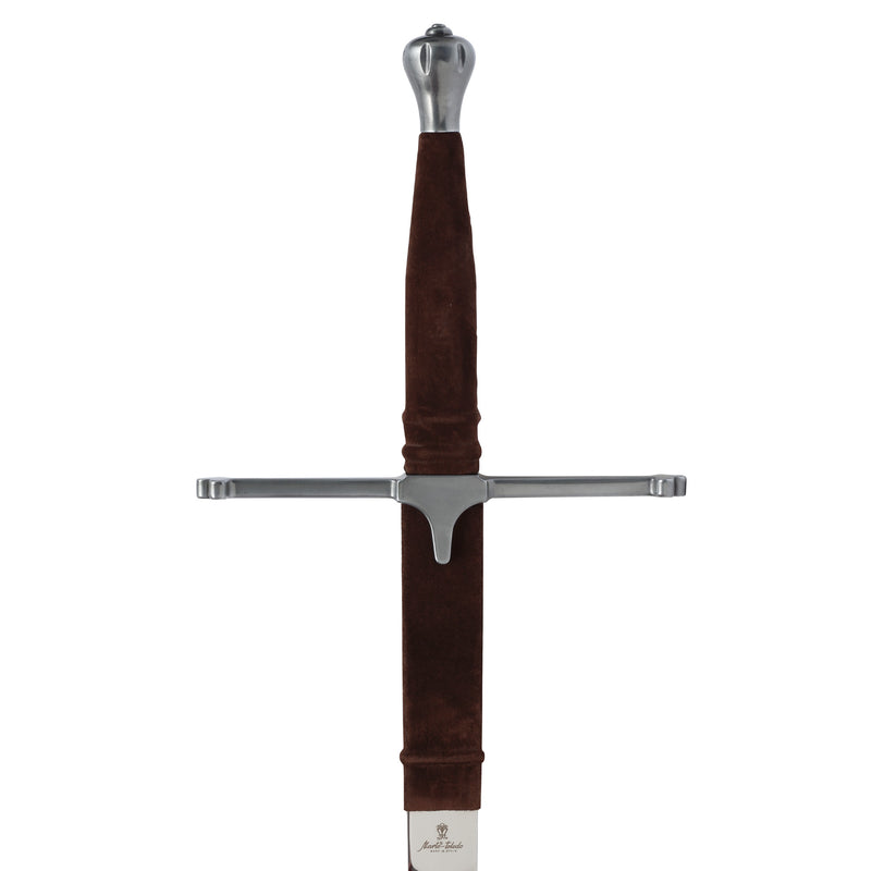 William Wallace Two Handed Sword replica hilt, crossguard and pommel close up detail