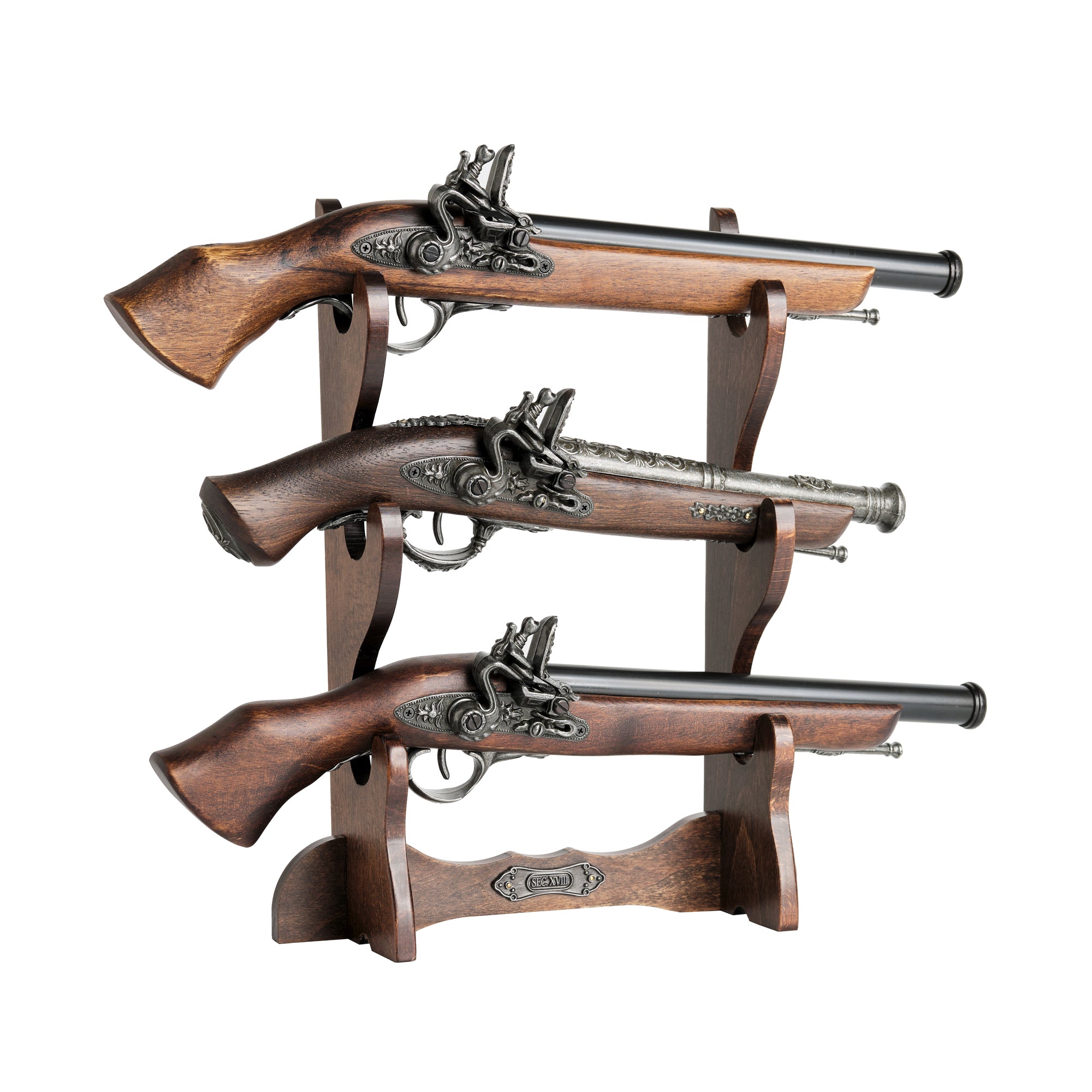 Wooden Three-Pistol Display Stand | Royal Armouries Museum Shop