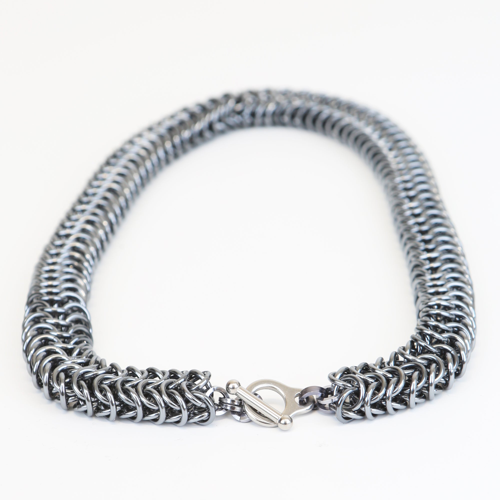 Rope Chainmail Necklace; Gun-metal - Anjo Designs – Royal Armouries ...