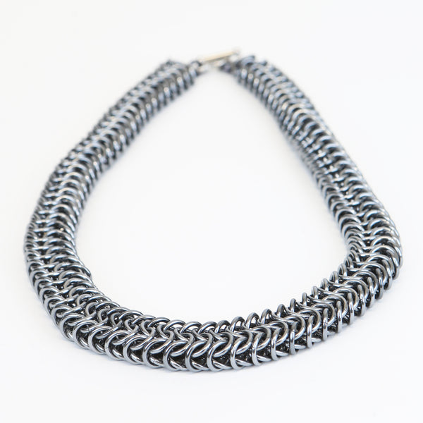 Rope Chainmail Necklace; Gun-metal - Anjo Designs – Royal Armouries ...