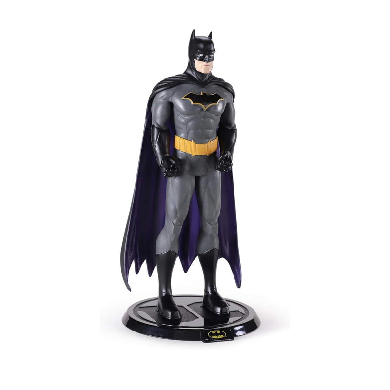 batman comic bendyfig on stand right side view